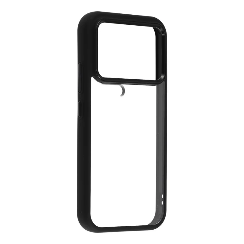 Für Xiaomi 17 Pro Max Hülle Anti-Drop TPU + PC Klare Handy-Rückseite - Schwarz