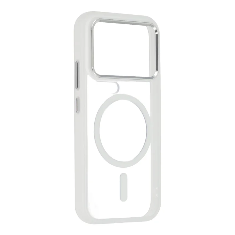 For Xiaomi 17 Pro Max Magnetic Case Anti-Drop TPU + PC Phone Cover - Transparent