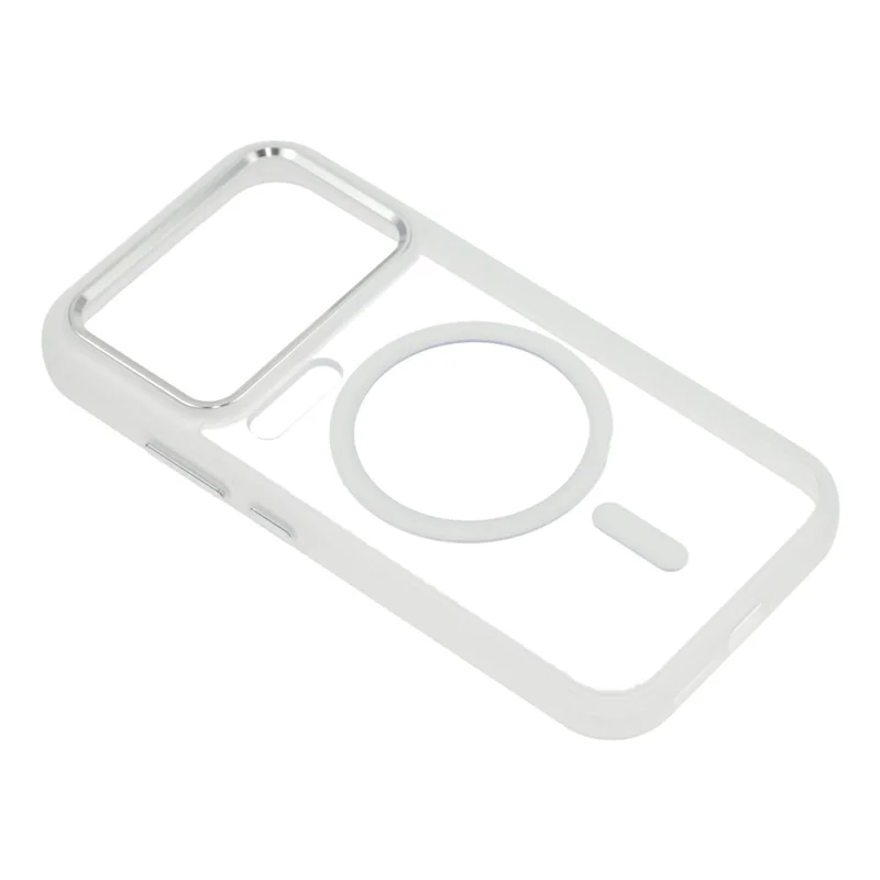 For Xiaomi 17 Pro Max Magnetic Case Anti-Drop TPU + PC Phone Cover - Transparent