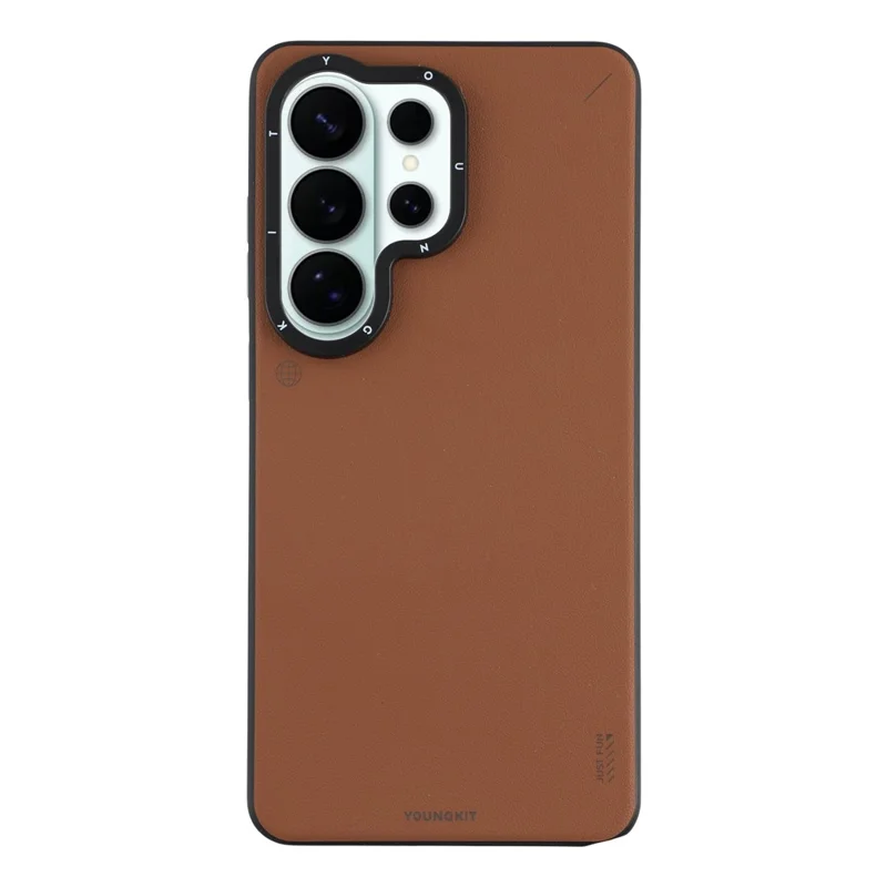 Funda magnética YOUNGKIT para Samsung Galaxy S26 Ultra, carcasa de cuero PU + PC - Bronce