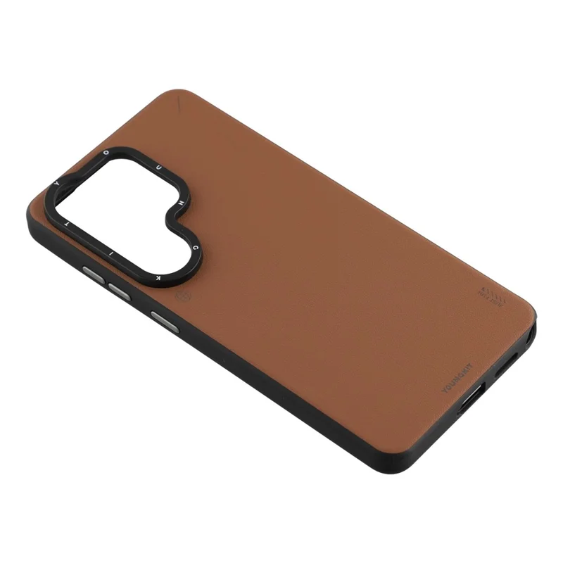 Funda magnética YOUNGKIT para Samsung Galaxy S26 Ultra, carcasa de cuero PU + PC - Bronce