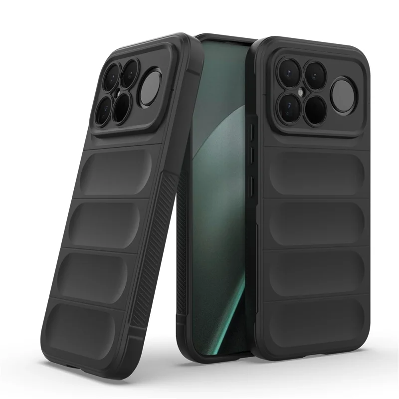 Cover per Xiaomi Redmi K90 Pro Max 5G / Poco F8 Ultra, Custodia Antiurto in TPU Morbido, Robusta Cover Posteriore per Telefono - Nero