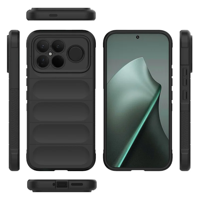 Cover per Xiaomi Redmi K90 Pro Max 5G / Poco F8 Ultra, Custodia Antiurto in TPU Morbido, Robusta Cover Posteriore per Telefono - Nero