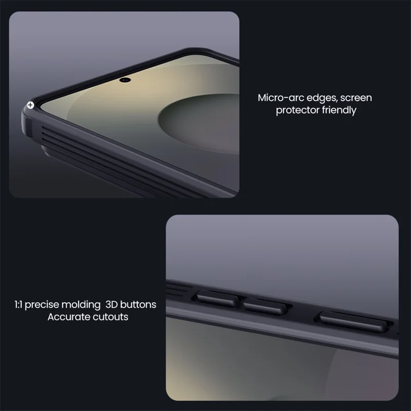 NILLKIN Serie Camshield Pro para Samsung Galaxy S26 / Funda S26 Pro TPU + PC Cubierta trasparente negra para teléfono con deslizador de cámara