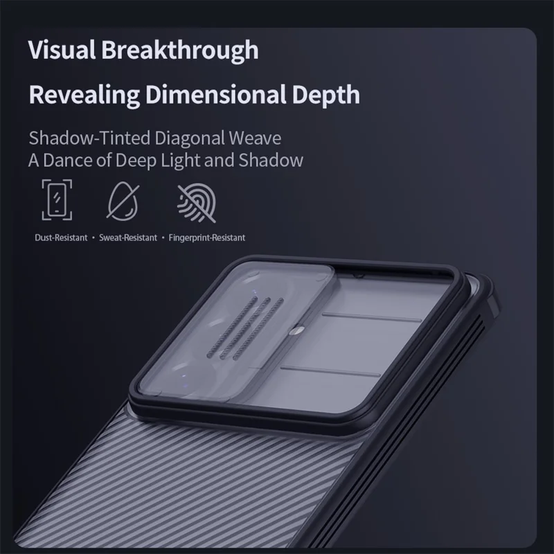 NILLKIN Serie Camshield Pro para Samsung Galaxy S26 / Funda S26 Pro TPU + PC Cubierta trasparente negra para teléfono con deslizador de cámara