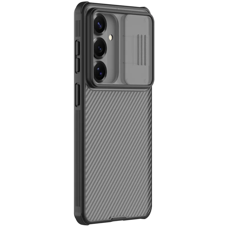 NILLKIN Serie Camshield Pro para Samsung Galaxy S26 / Funda S26 Pro TPU + PC Cubierta trasparente negra para teléfono con deslizador de cámara