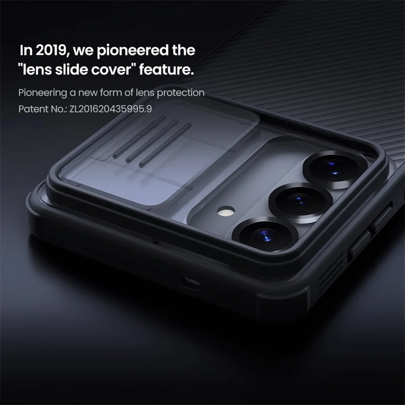 NILLKIN Serie Camshield Pro para Samsung Galaxy S26 / Funda S26 Pro TPU + PC Cubierta trasparente negra para teléfono con deslizador de cámara