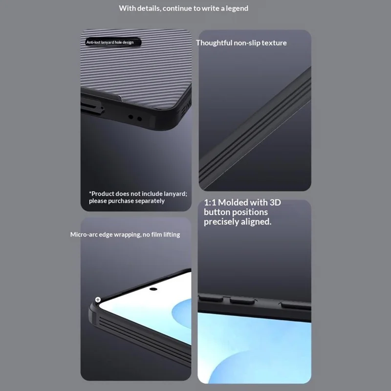 NILLKIN Camshield Pro Series For Samsung Galaxy S26+ Case TPU + PC Clear Black Phone Cover with Camera Slider