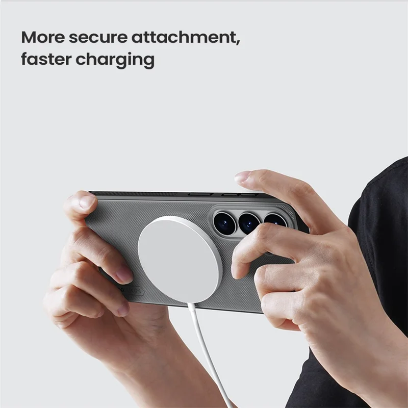 NILLKIN Super Frosted Shield Pro for Samsung Galaxy S26  /  S26 Pro Magnetic Case Matte PC TPU Clear Black Phone Back Cover