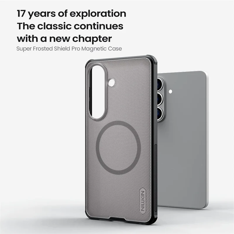 NILLKIN Super Frosted Shield Pro for Samsung Galaxy S26  /  S26 Pro Magnetic Case Matte PC TPU Clear Black Phone Back Cover