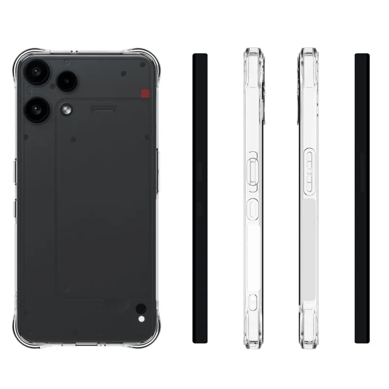 Custodia in TPU per Nothing Phone (3a) Lite 5G, cover trasparente antiscivolo per cellulare