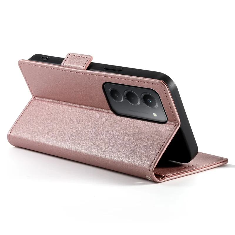 Capa Carteira em Pele PU com Suporte para Xiaomi Redmi 15 4G (EU) (171 mm) - Dourado Rosa
