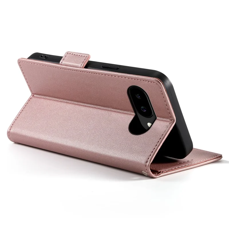 Bulk Purchasing For Google Pixel 10a Stand Case PU Leather Wallet Phone Cover - Rose Gold