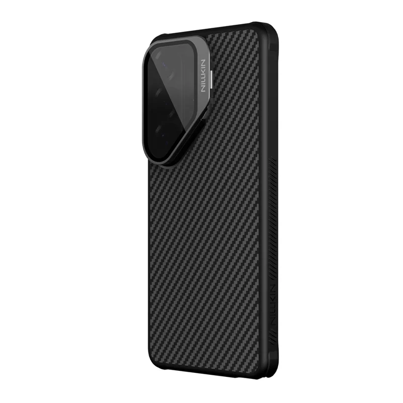 NILLKIN For Samsung Galaxy S26 Ultra Magnetic Case TPU + Aramid Fiber Lens Cover Kickstand Phone Cover