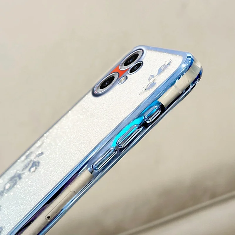 KADEM Funda para Nothing CMF Phone 2 Pro con Diseño de Flores, Funda TPU Gradiente con Llaveros - Dorado Rosa