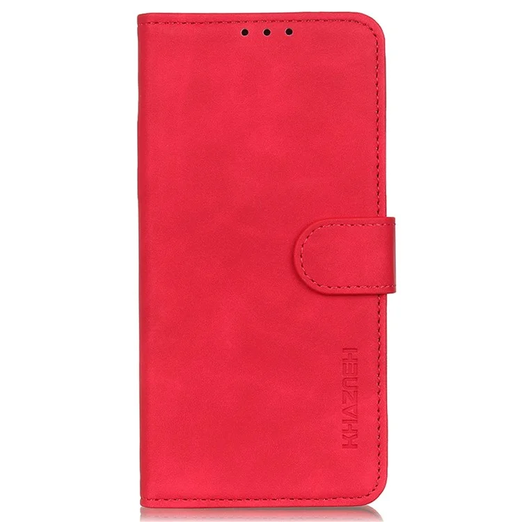 KHAZNEH For Xiaomi Redmi Note 12 Pro+ 5G Magnetic Clasp Retro PU Leather Phone Case Wallet Stand Full Protection Cover - Red