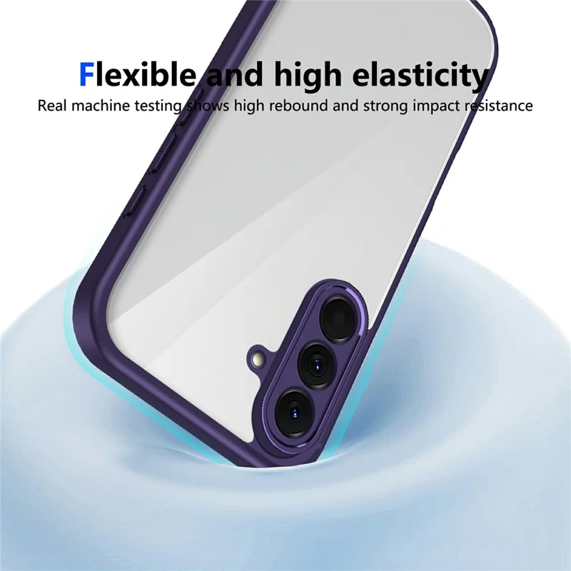 Чехол для Samsung Galaxy S26 / S26 Pro, матовый, прозрачный, из поликарбоната и ТПУ, защитный, с текстурой, как у кожи, задняя крышка — фиолетовый