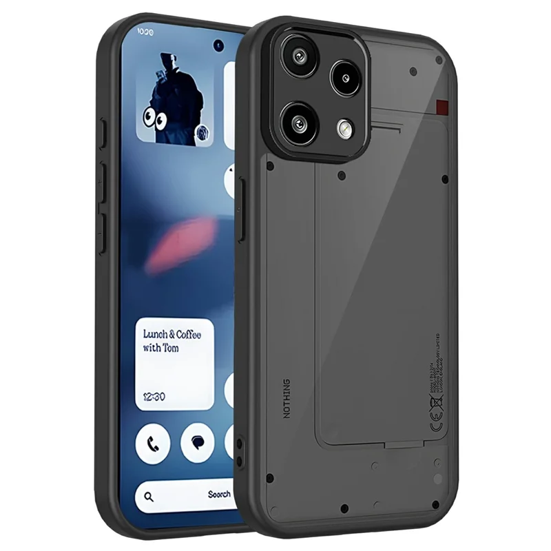 Cover magnetico per Nothing Phone (3a) Lite 5G, custodia opaca trasparente in PC + TPU con finitura soft touch anti-impronte, protezione antiurto