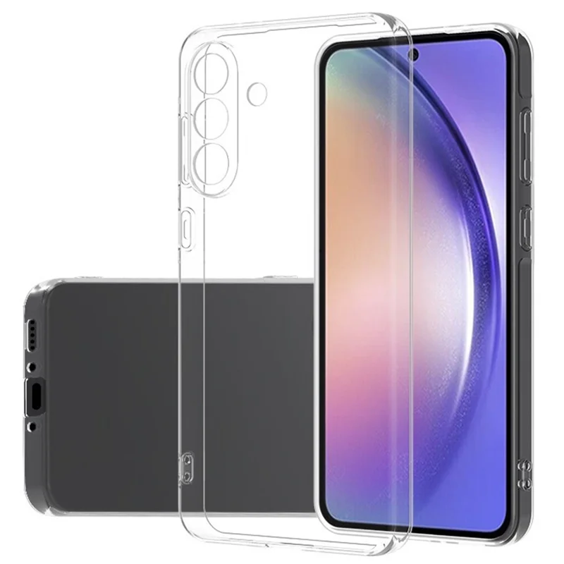 Cover posteriore per Samsung Galaxy A37, custodia trasparente ultra sottile in TPU flessibile