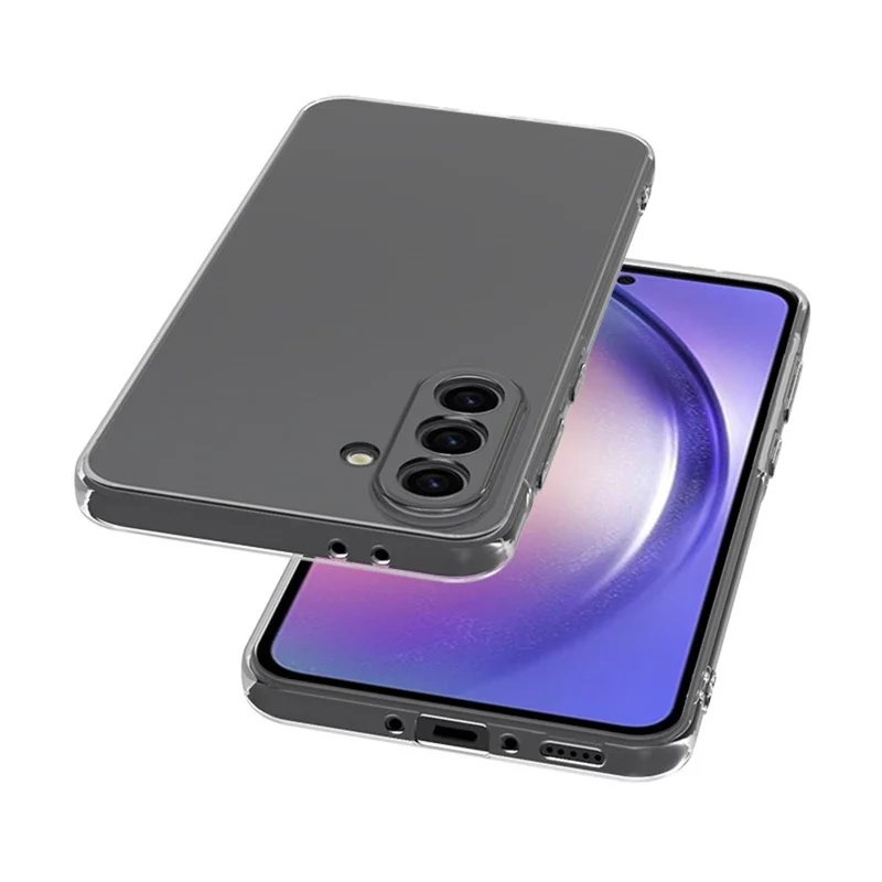 Cover posteriore per Samsung Galaxy A37, custodia trasparente ultra sottile in TPU flessibile