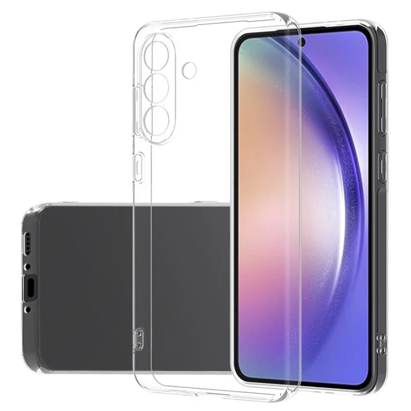 غطاء خلفي لهاتف سامسونج جالكسي A57، غطاء شفاف رفيع جدًا مصنوع من مادة TPU مرنة