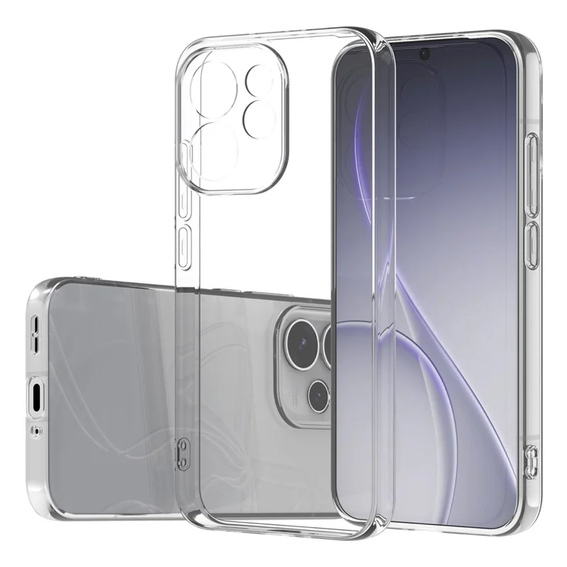 For Oppo Reno15 5G Back Cover Ultra Thin Flexible TPU Clear Phone Case