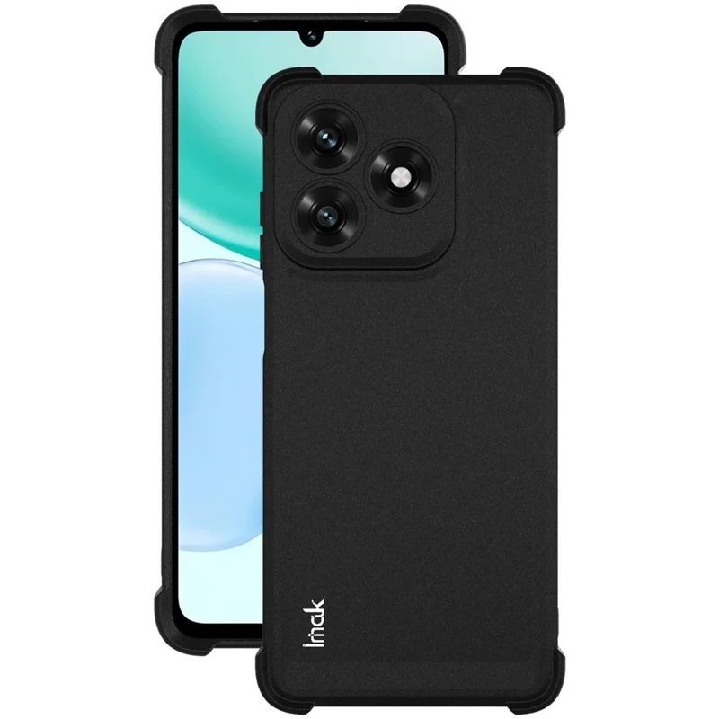 IMAK For Honor X5c Plus 4G / X5c 4G Case TPU Phone Cover Airbag Shockproof Protection - Matte Black