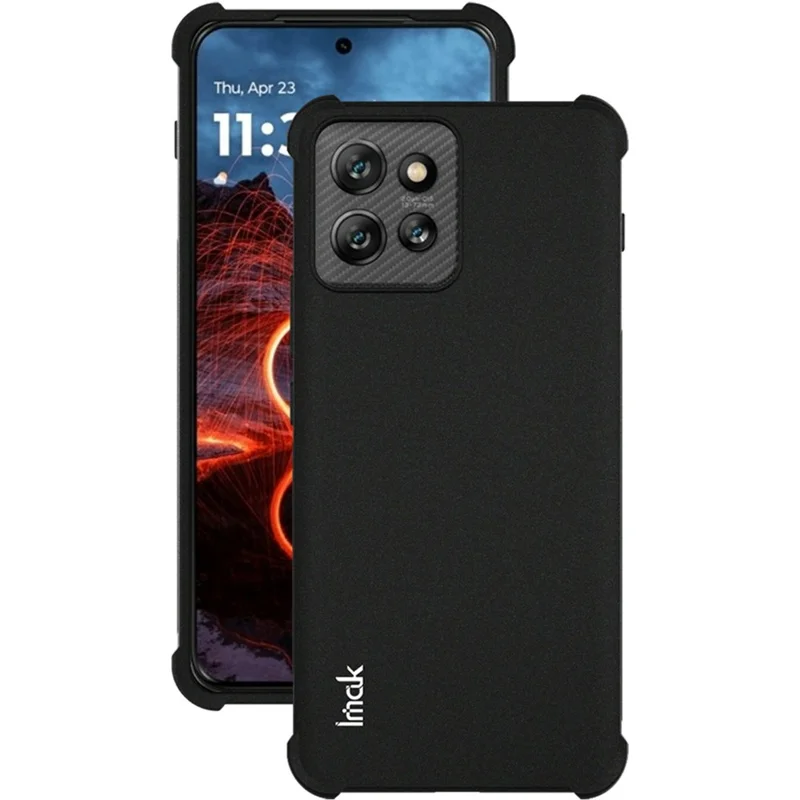 IMAK For Motorola ThinkPhone 5G Case TPU Phone Cover Airbag Shockproof Protection - Matte Black
