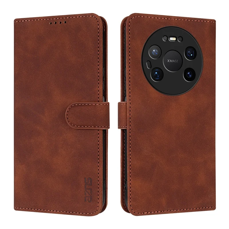 AZNS Funda para Huawei Mate 80 Pro Max, Funda de Cuero PU con Función de Cartera - Marrón