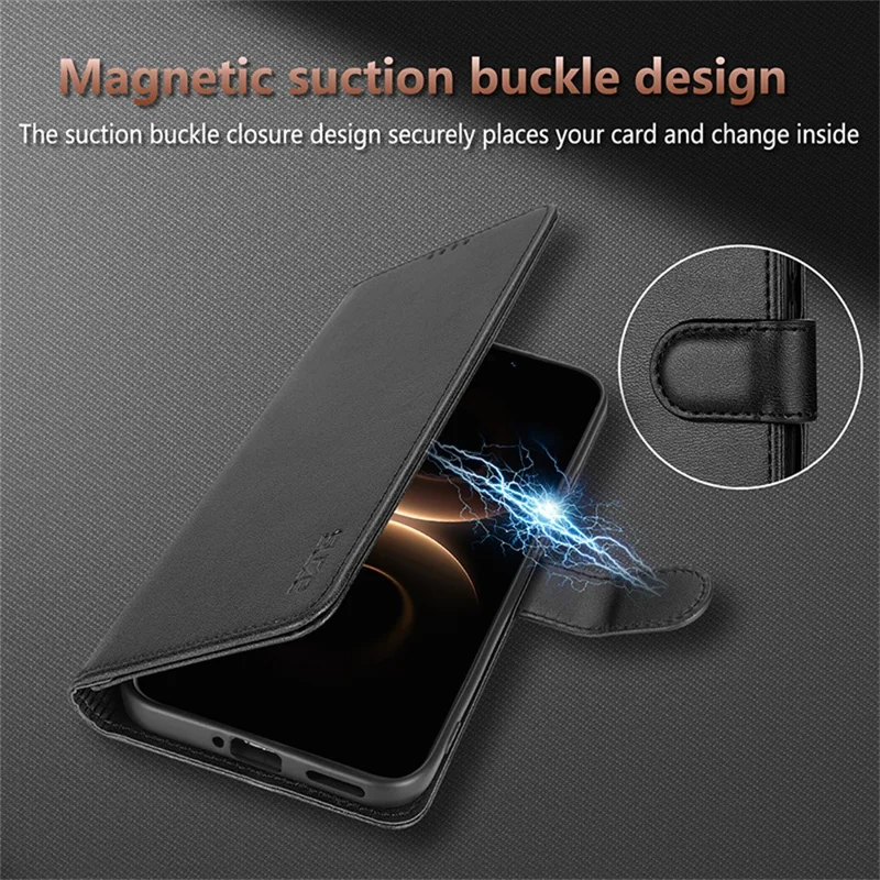 AZNS Funda para Huawei Mate 80 Pro Max, Funda de Cuero PU con Función de Cartera - Marrón