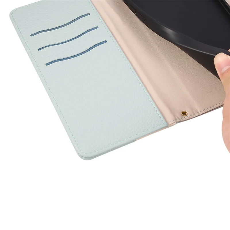 For Samsung Galaxy S26+ Case Zipper Wallet Color Splicing TPU PU Leather Flip Phone Cover with Strap - Green