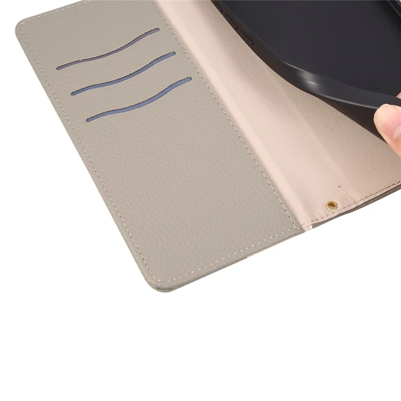 For Google Pixel 9a Case Zipper Wallet Color Splicing TPU PU Leather Flip Phone Cover with Strap - Grey