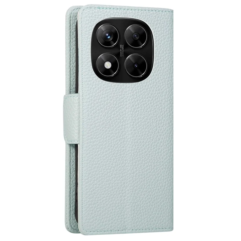 For Xiaomi Redmi Note 14 Pro+ 5G Case Zipper Wallet Color Splicing TPU PU Leather Flip Phone Cover with Strap - Green