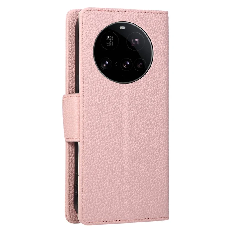 For Xiaomi 15 Ultra Case Zipper Wallet Color Splicing TPU PU Leather Flip Phone Cover with Strap - Pink