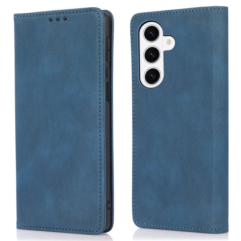 Flip-Handyhülle aus Leder mit Magnetverschluss für Samsung Galaxy A37, Brieftaschenhülle - Blau