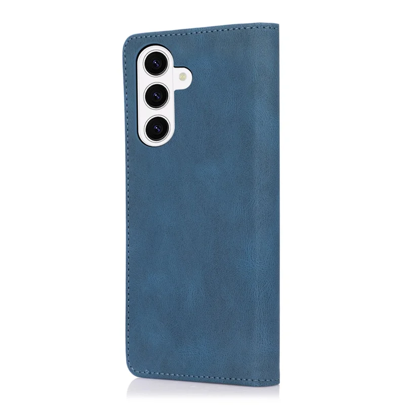 Flip-Handyhülle aus Leder mit Magnetverschluss für Samsung Galaxy A37, Brieftaschenhülle - Blau