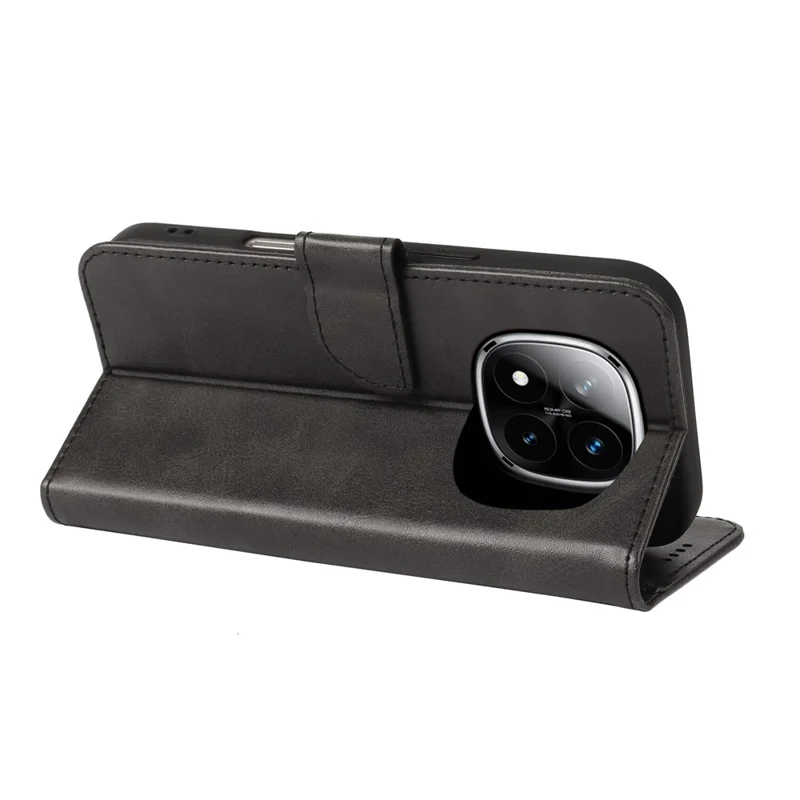 Cover per Xiaomi Redmi Note 14 Pro+ 5G con Portafoglio, Supporto, Chiusura Magnetica, Pelle Effetto Calf, Nero