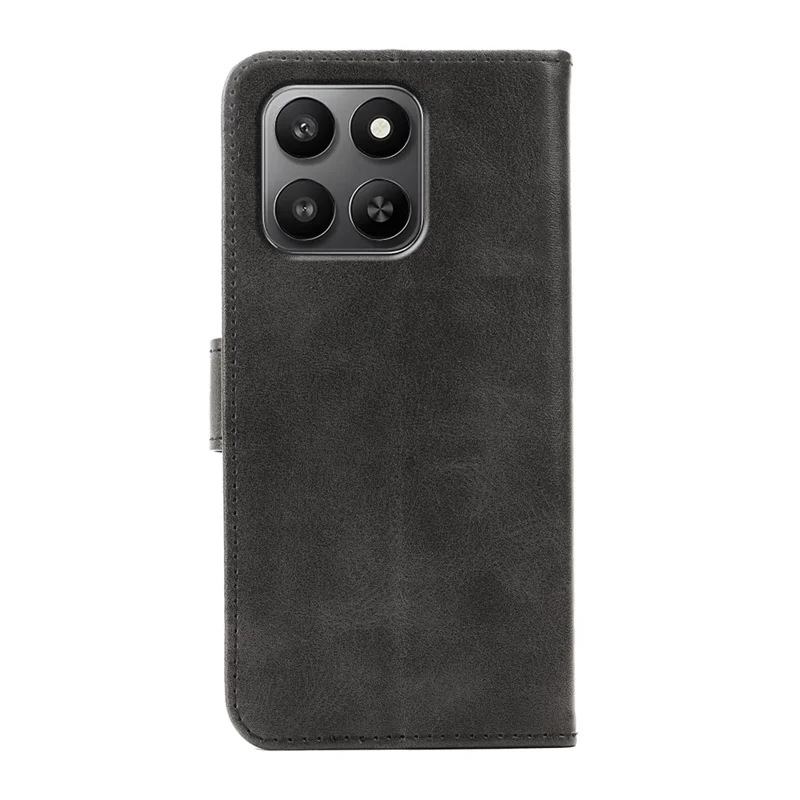 Telefoonhoesje voor Honor 400 Smart 5G / 400 Smart 4G / X7d 4G / X7d 5G Wallet Stand met Magnetische Sluiting Kalfsleren Hoesje - Zwart