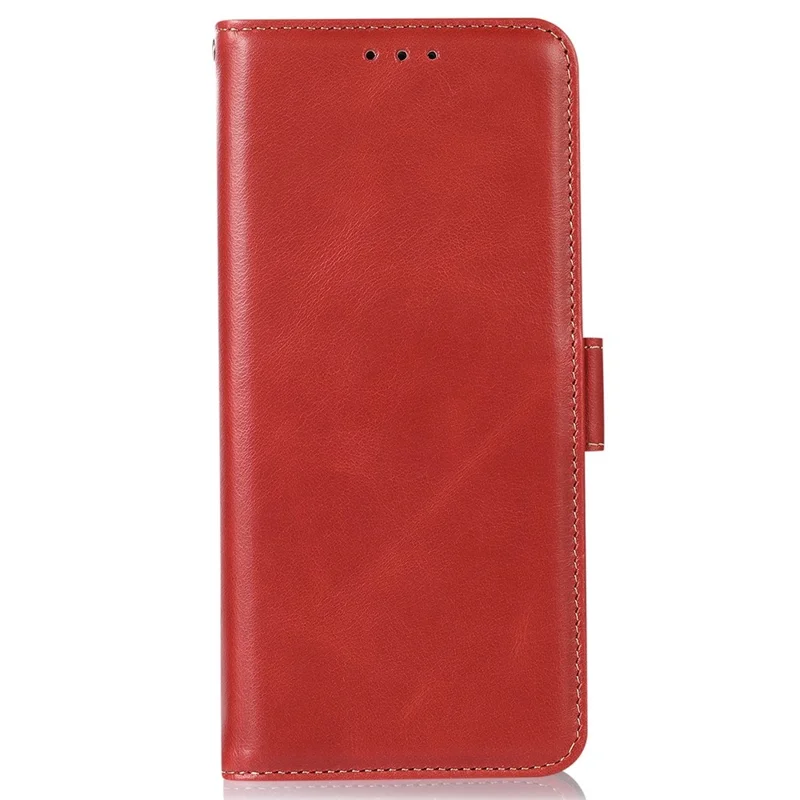 For OnePlus 15R 5G / Ace 6T 5G / Ace 6 5G Case RFID Blocking Genuine Cow Leather Wallet Phone Cover - Red