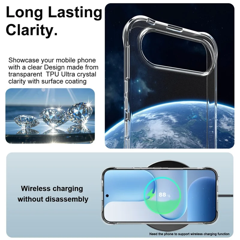 Obudowa IMAK na Honor 500 5G / 500 Pro 5G, pokrowiec TPU, ochrona przeciwudarowa z technologią Airbag