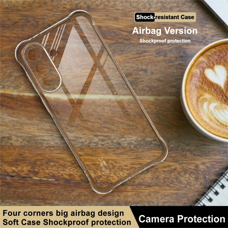 IMAK Custodia per Samsung Galaxy A37 Cover per Telefono in TPU Protezione Antishock con Airbag