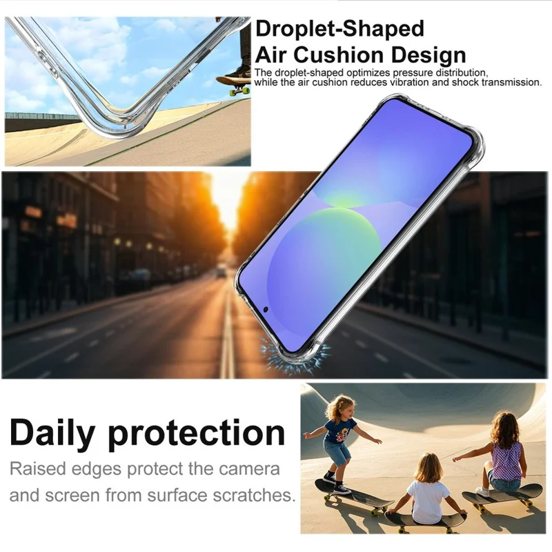 IMAK Custodia per Samsung Galaxy A37 Cover per Telefono in TPU Protezione Antishock con Airbag