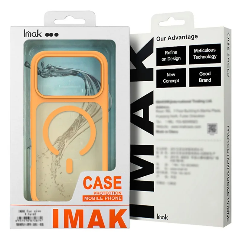 IMAK For iPhone 17 Pro Max Magnetic Case TPU + PC Protective Phone Cover - Black