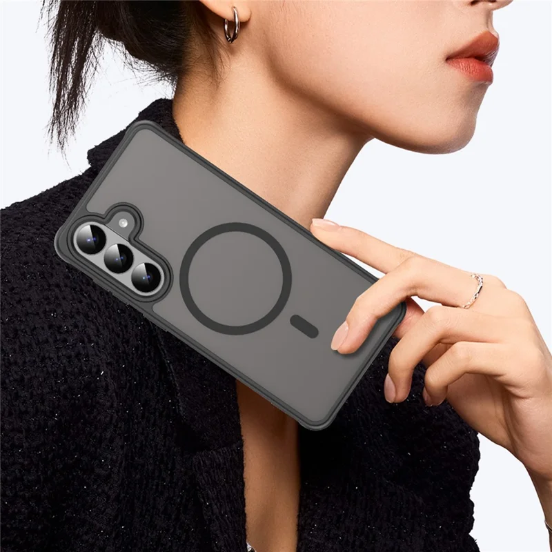 Funda magnética para Samsung Galaxy S26+ anticaídas de PC + TPU - Negro