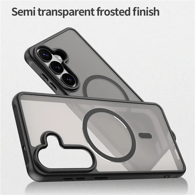 Funda magnética para Samsung Galaxy S26+ anticaídas de PC + TPU - Negro