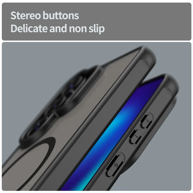 For Samsung Galaxy S26 Ultra Magnetic Case Anti Drop PC + TPU Phone Cover - Black