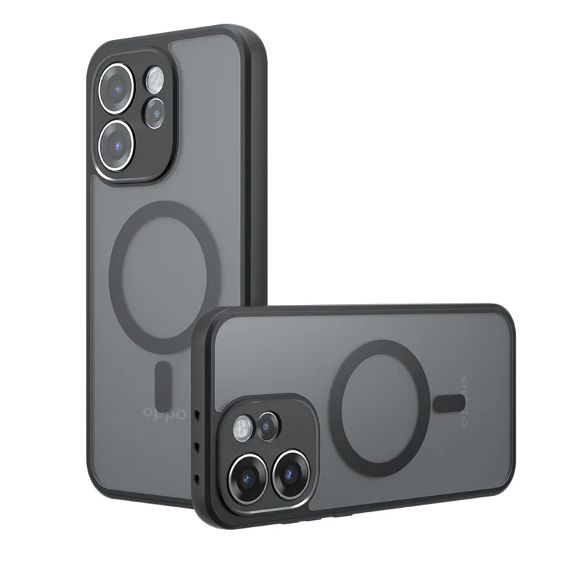Funda para Oppo Reno15 Pro 5G, carcasa táctil transparente negra de TPU + PC mate