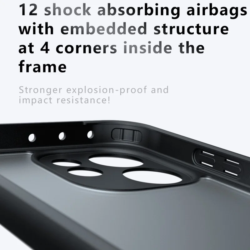 Funda para Oppo Reno15 Pro 5G, carcasa transparente resistente a impactos de TPU + PC