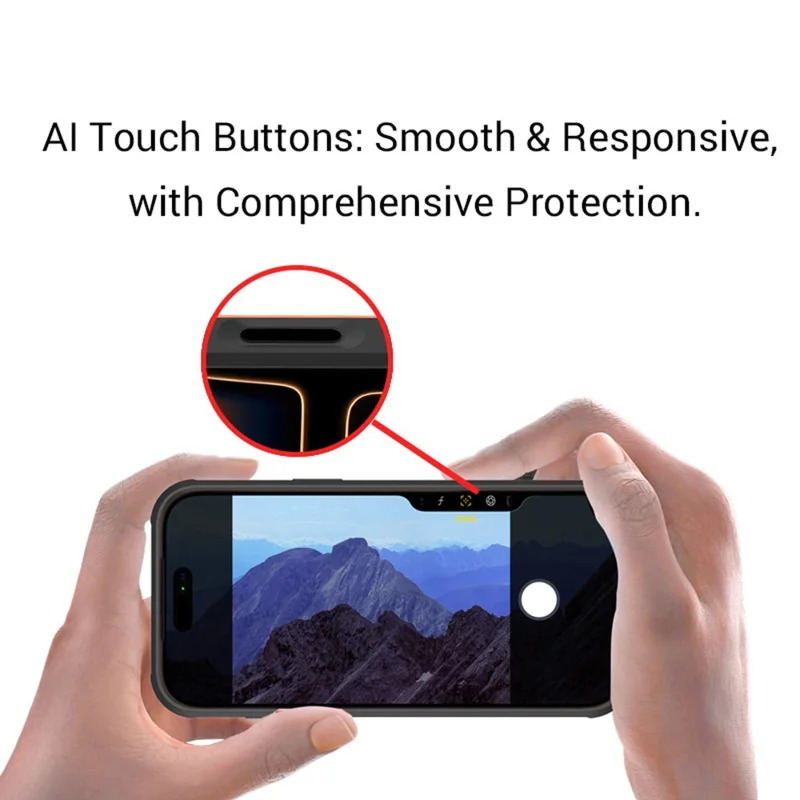 KZDOO For iPhone 17 Case Shockproof TPU+PC+Metal Frame ARES Phone Cover with Al Touch Button - Aurora