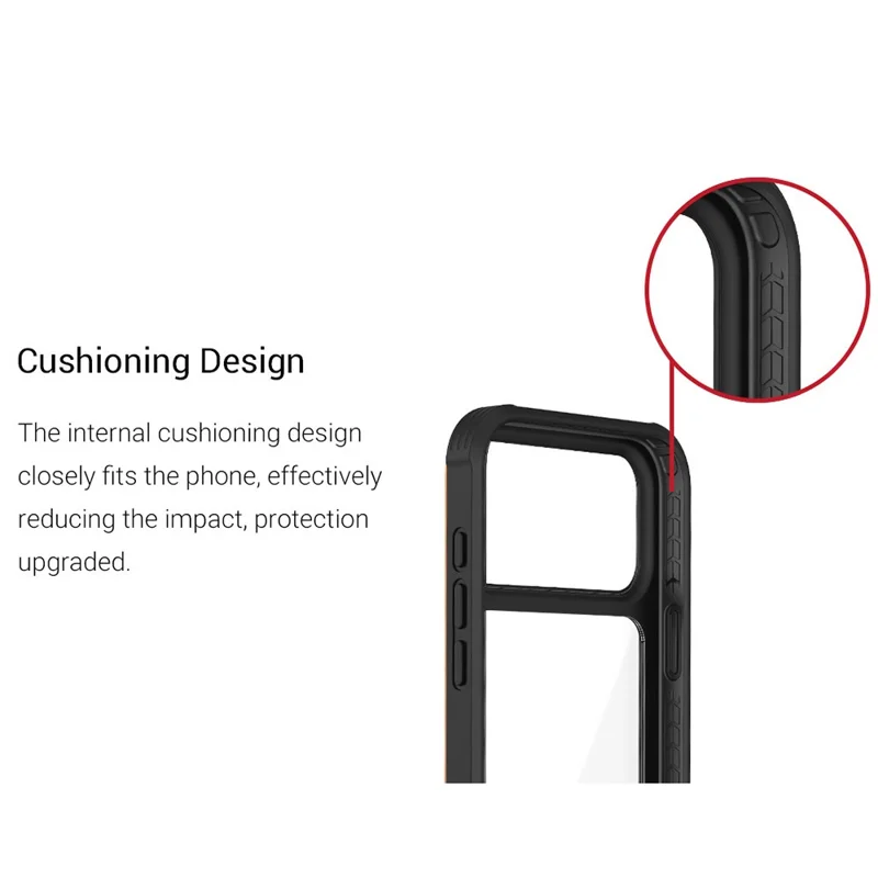 KZDOO pour iPhone 17 Pro Coque Antichoc Châssis en TPU+PC+Métal ARES Housse avec Bouton Al Touch - Gris Titane